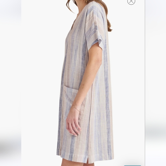 SPLENDID Viola Linen Blend Shift Dress Or Bathing Suit Cover Up - Picture 4 of 5